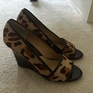 Michael kors leapord cheetah print high heel pumps
